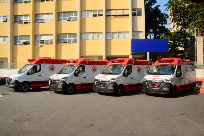 SANTO ANDRÉ RECEBE QUATRO NOVAS AMBULÂNCIAS PARA QUALIFICAR O SAMU