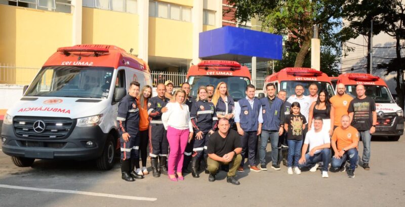 SANTO ANDRÉ RECEBE QUATRO NOVAS AMBULÂNCIAS PARA QUALIFICAR O SAMU