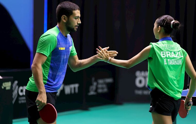 MESATENISTA DE SÃO CAETANO, GIULIA TAKAHASHI É BRONZE NAS DUPLAS ERRADAS AO LADO DE GUILHERME TEODORO NA TUNÍSIA