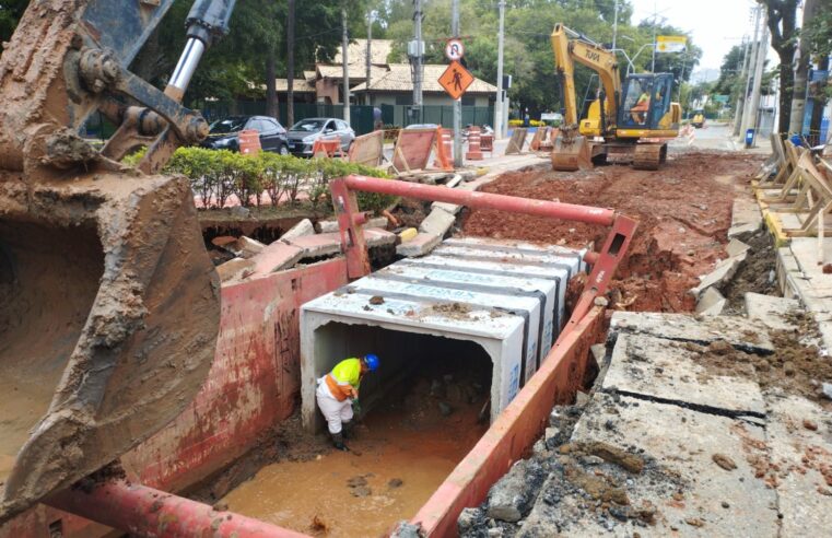 OPERAÇÃO DRENAGEM TOTAL EM SÃO CAETANO AVANÇA COM CONCLUSÃO DE 1.390 METROS DE NOVAS TUBULAÇÕES EM ABRIL