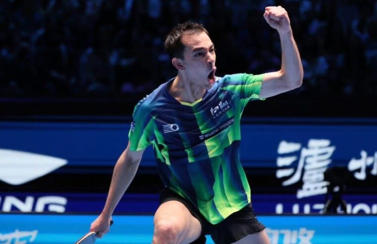 HUGO CALDERANO FAZ HISTÓRIA E É O CAMPEÃO DA COPA DO MUNDO DE TÊNIS DE MESA