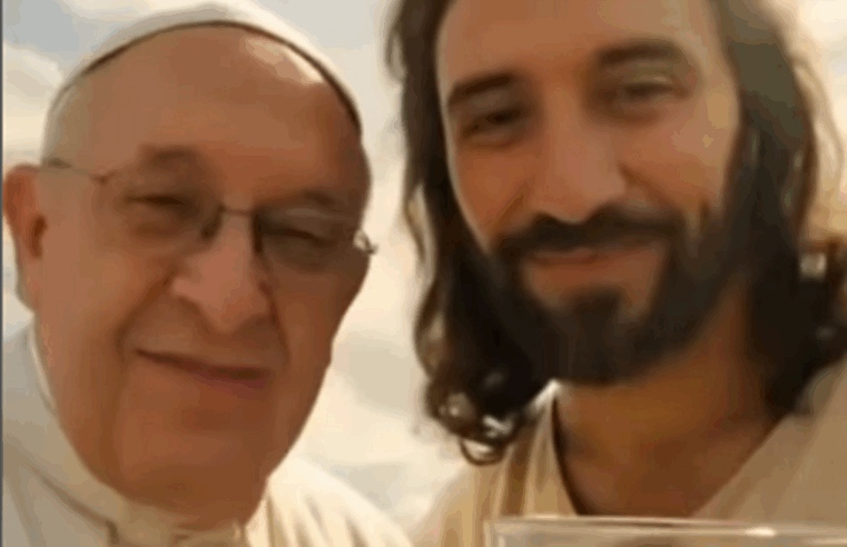 VÍDEO DE ENCONTRO ENTRE PAPA E JESUS FEITO POR IA EMOCIONA INTERNAUTAS