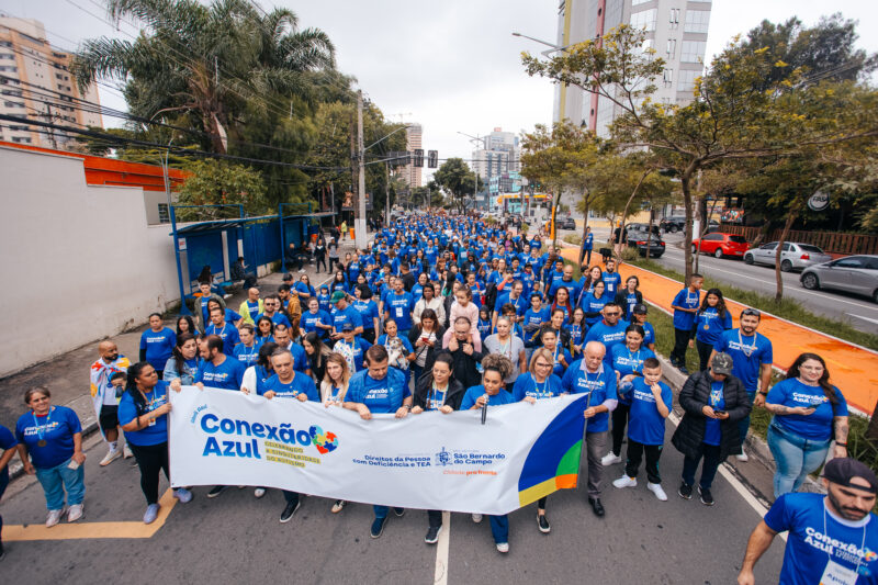 CAMINHADA CONEXÃO AZUL REÚNE 1.300 PESSOAS EM SÃO BERNARDO PELO AUTISMO
