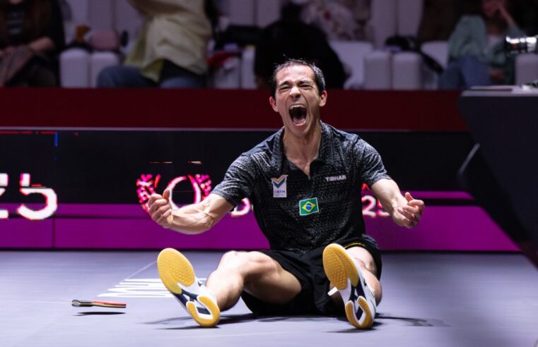 MESATENISTA DE SÃO CAETANO, HUGO CALDERANO DERRUBA NOVO TABU, CONQUISTA PRATA NO MUNDIAL DE DOHA E FAZ HISTÓRIA