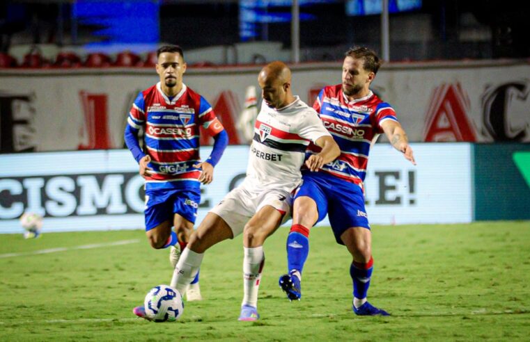 SÃO PAULO EMPATA COM FORTALEZA NO MORUMBIS E CHEGA AO SEXTO EMPATE EM SETE JOGOS