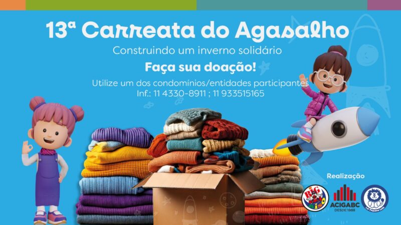 INVERNO SOLIDÁRIO: ACIGABC E BIG RISO PROMOVEM CAMPANHA DO AGASALHO 2025