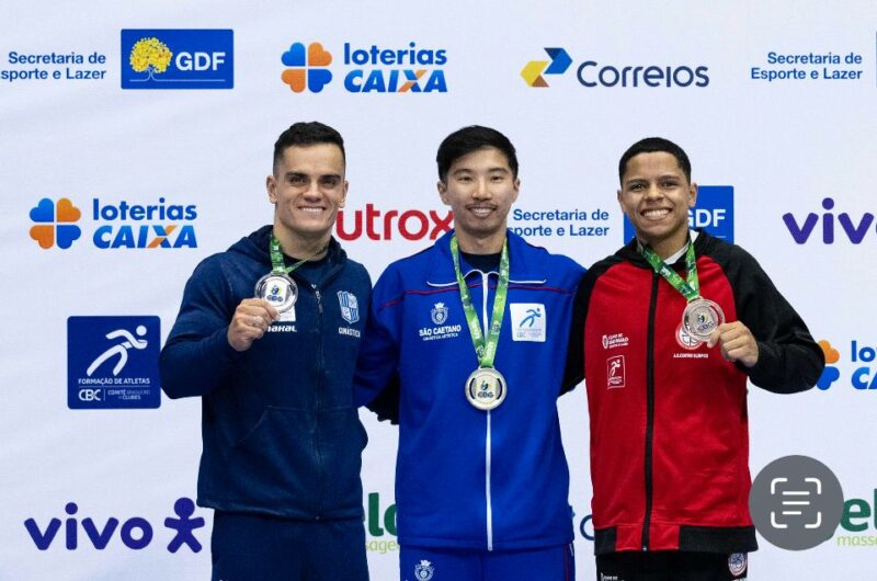 ATLETAS DE SÃO CAETANO CONQUISTARAM CINCO MEDALHAS NO TROFÉU BRASIL DE GINÁSTICA EM BRASÍLIA NO FIM DE SEMANA