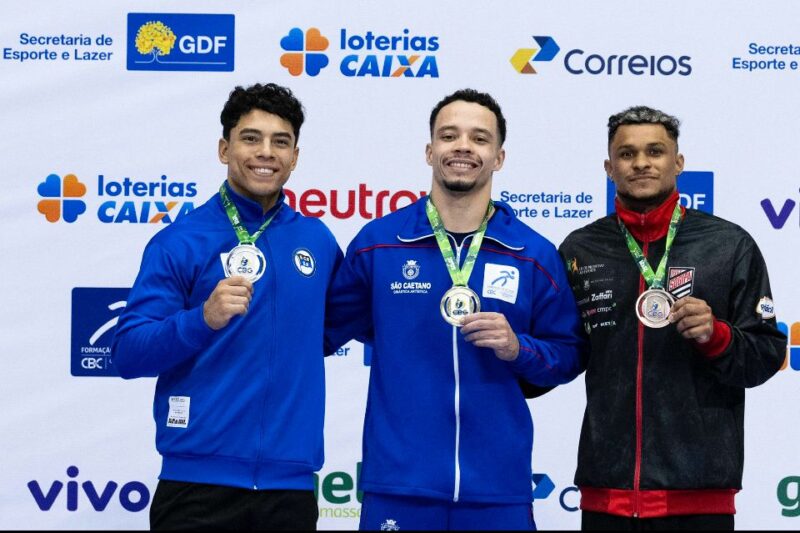 ATLETAS DE SÃO CAETANO CONQUISTARAM CINCO MEDALHAS NO TROFÉU BRASIL DE GINÁSTICA EM BRASÍLIA NO FIM DE SEMANA