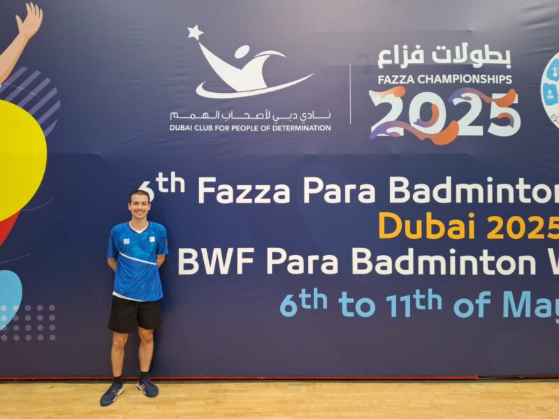 ATLETA DE SÃO CAETANO PASSA PARA AS OITAVAS DE FINAL NO TORNEIO INTERNACIONAL DE DUBAI DE PARABADMINTON