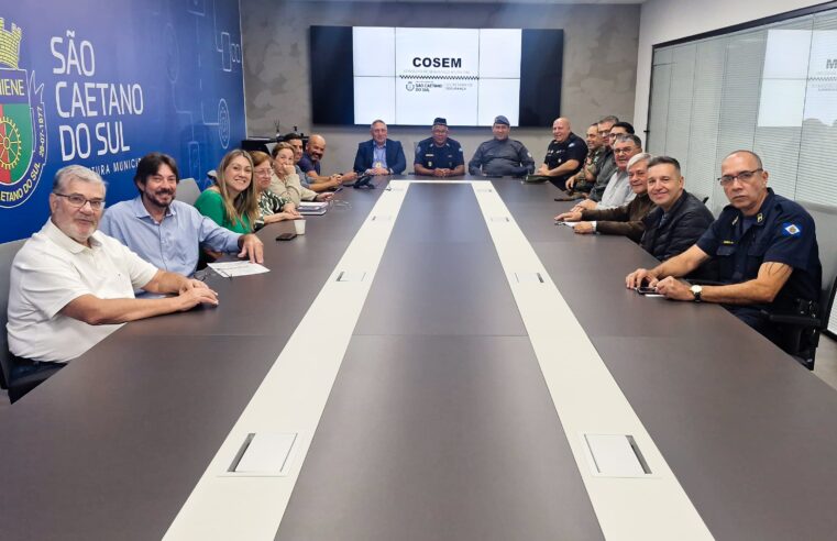 SÃO CAETANO REALIZA 1ª REUNIÃO DO CONSELHO DE SEGURANÇA MUNICIPAL E REFORÇA INTEGRAÇÃO NO COMBATE À CRIMINALIDADE