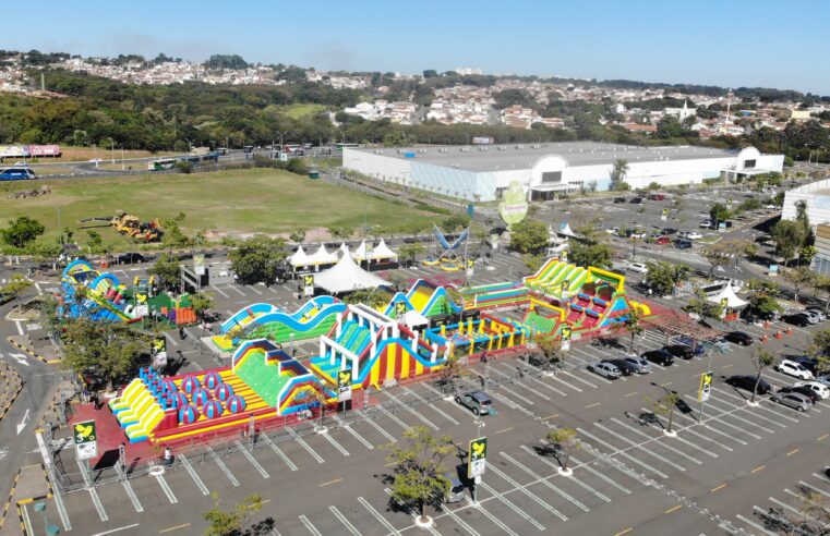 MAIOR PARQUE ITINERANTE DE INFLÁVEIS DO BRASIL CHEGA AO SÃO BERNARDO PLAZA SHOPPING EM JULHO