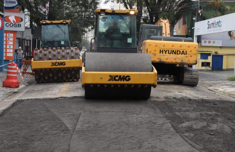 OBRAS DE REQUALIFICAÇÃO NA REGIÃO CENTRAL DE SANTO ANDRÉ SUPERAM 75% DE CONCLUSÃO