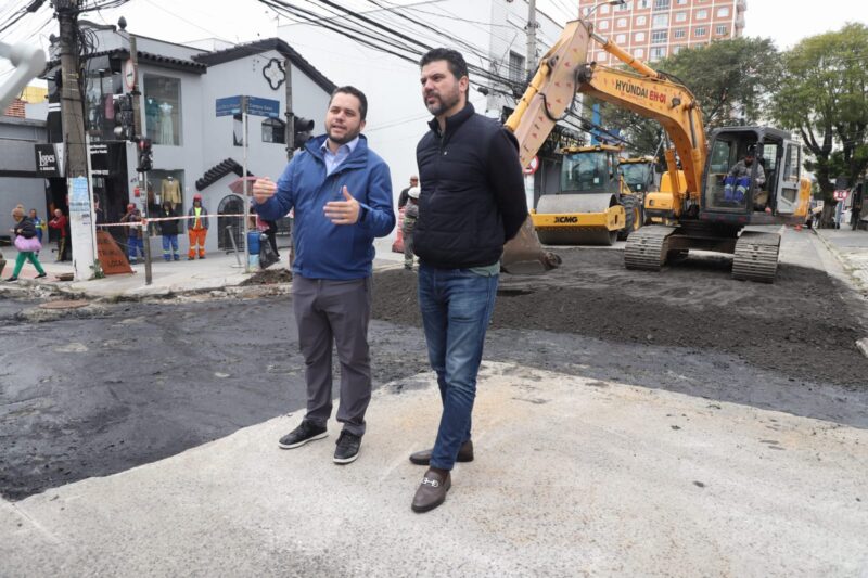 OBRAS DE REQUALIFICAÇÃO NA REGIÃO CENTRAL DE SANTO ANDRÉ SUPERAM 75% DE CONCLUSÃO