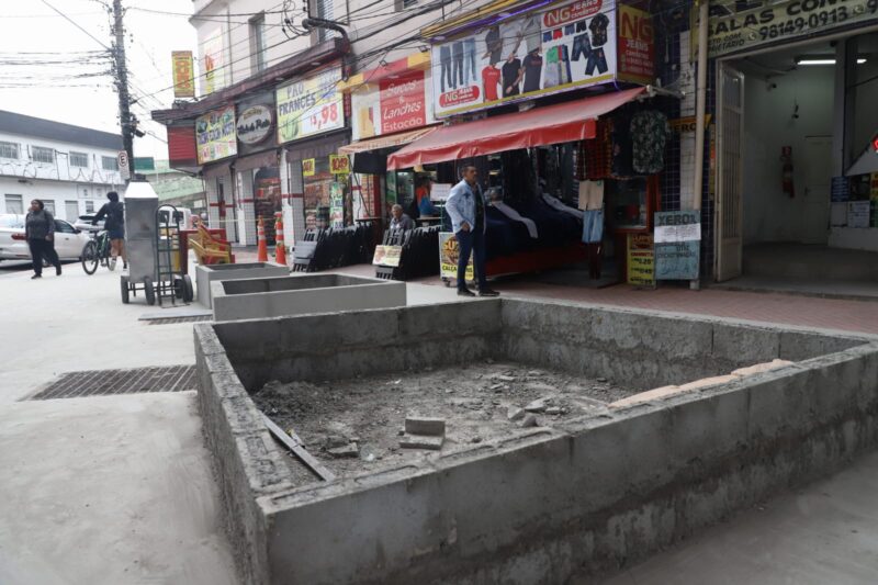 OBRAS DE REQUALIFICAÇÃO NA REGIÃO CENTRAL DE SANTO ANDRÉ SUPERAM 75% DE CONCLUSÃO