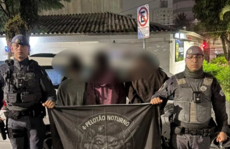 POLÍCIA MILITAR PRENDE TRIO POR FURTO DE PORTÕES DE ALUMÍNIO EM SÃO BERNARDO