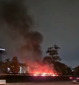 MANIFESTAÇÃO INTERDITA IMIGRANTES NO KM 18, EM DIREÇÃO AO LITORAL