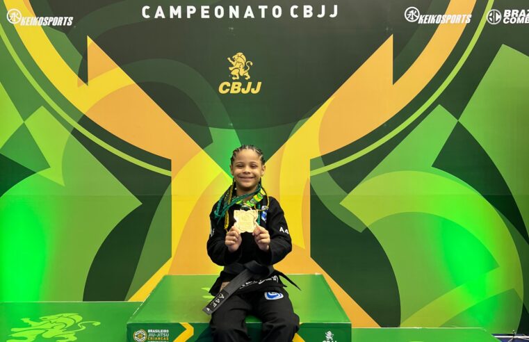 COM APENAS 10 ANOS, REBECA BEM-TE-VI LEVA SÃO BERNARDO AO TOPO DO JIU-JITSU NACIONAL
