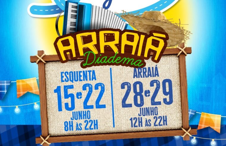 DIADEMA PROMOVE ARRAIÁ COM ATRAÇÕES CULTURAIS E ARRECADAÇÃO DE ALIMENTOS