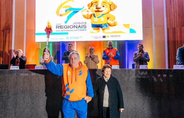 HOMENAGEM À EX-ATLETA DE SÃO BERNARDO EMOCIONA NA ABERTURA DA 67ª EDIÇÃO DOS JOGOS REGIONAIS