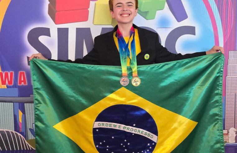 AOS 13 ANOS, LORENZO DO PRADO, DE SÃO BERNARDO, CONQUISTA OURO NA OLIMPÍADA INTERNACIONAL DE MATEMÁTICA EM SINGAPURA PELO 2º ANO