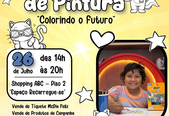 ENCONTRO DE PINTURA NO SHOPPING ABC ENGAJA COMUNIDADE EM CAMPANHA DO MCDIA FELIZ 2025