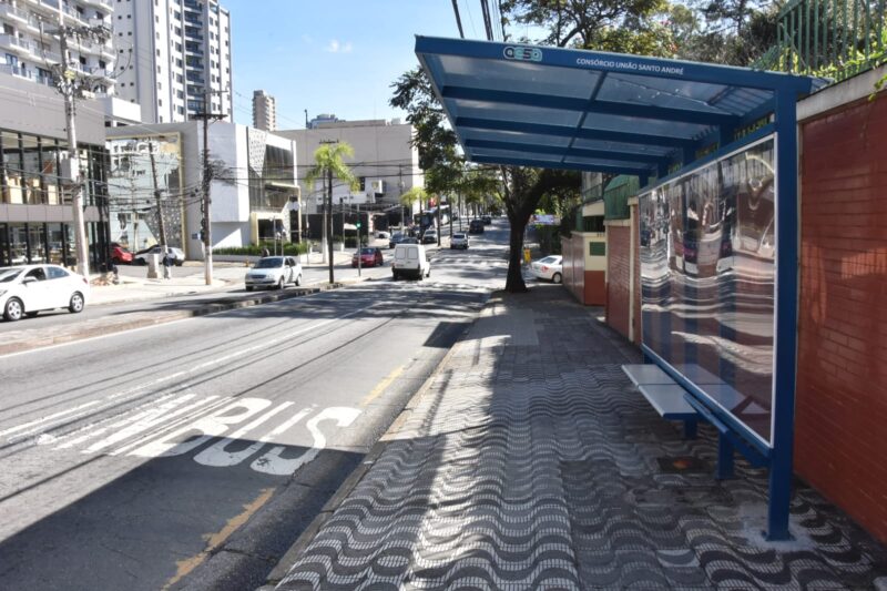 SANTO ANDRÉ REQUALIFICA E INSTALA NOVOS PONTOS DE ÔNIBUS COM INVESTIMENTOS DO PROMOBI