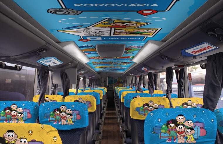 VIAÇÃO ÁGUIA BRANCA E MSP ESTÚDIOS LANÇAM ÔNIBUS TEMÁTICO DA TURMA DA MÔNICA COM EVENTO GRATUITO EM SP