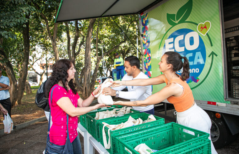 ECOTROCA 2025 DISTRIBUI 5 TONELADAS DE ALIMENTOS EM SÃO CAETANO