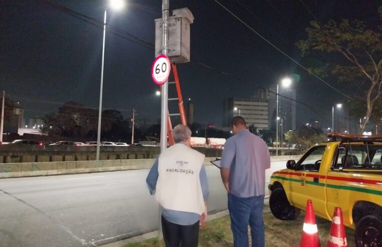 EM SANTO ANDRÉ, IPEM-SP VERIFICA RADAR NA AVENIDA DOS ESTADOS