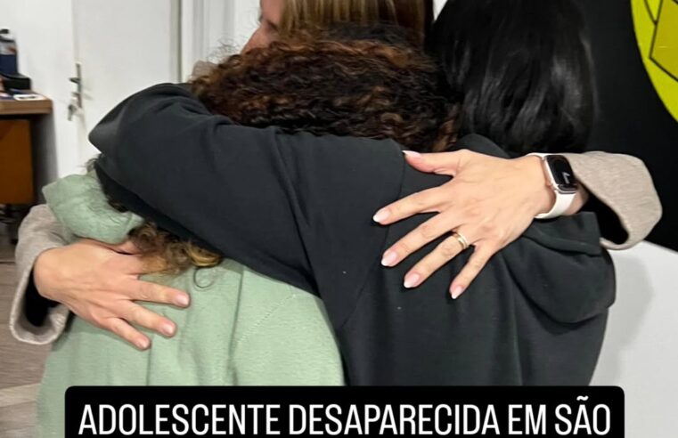 ADOLESCENTE DESAPARECIDA EM SÃO BERNARDO É ENCONTRADA APÓS 13 DIAS