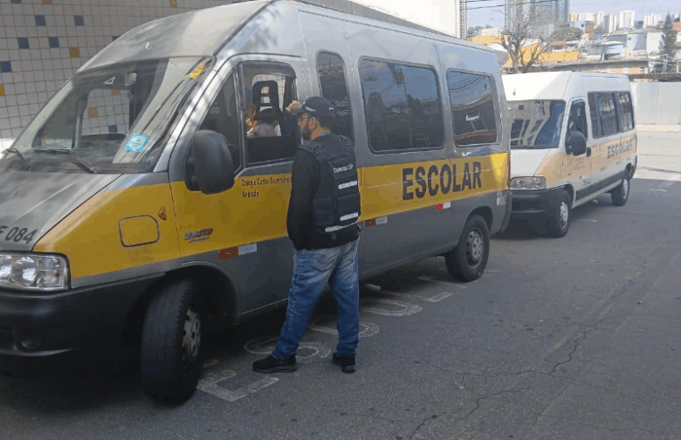 FISCALIZAÇÃO DE TRANSPORTE ESCOLAR PELO DETRAN-SP NA REGIÃO DO ABC CHEGA A DIADEMA