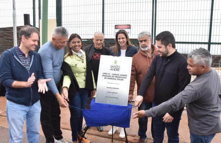 SANTO ANDRÉ INAUGURA QUARTA USINA DO PARQUE DE PRODUÇÃO DE ENERGIA SOLAR