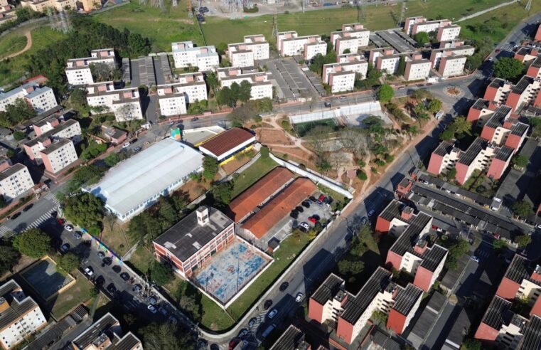 SANTO ANDRÉ AVANÇA EM OBRAS DE ESCOLA PARQUE NO JARDIM ALVORADA