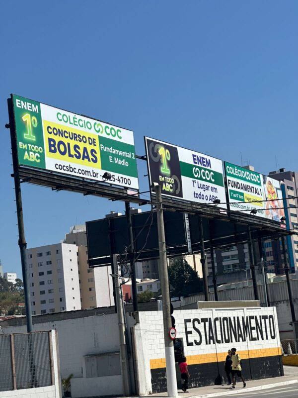 DEPUTADO QUESTIONA PUBLICIDADE DO COLÉGIO COC EM SÃO BERNARDO, QUE ANUNCIA 1º LUGAR NO ENEM