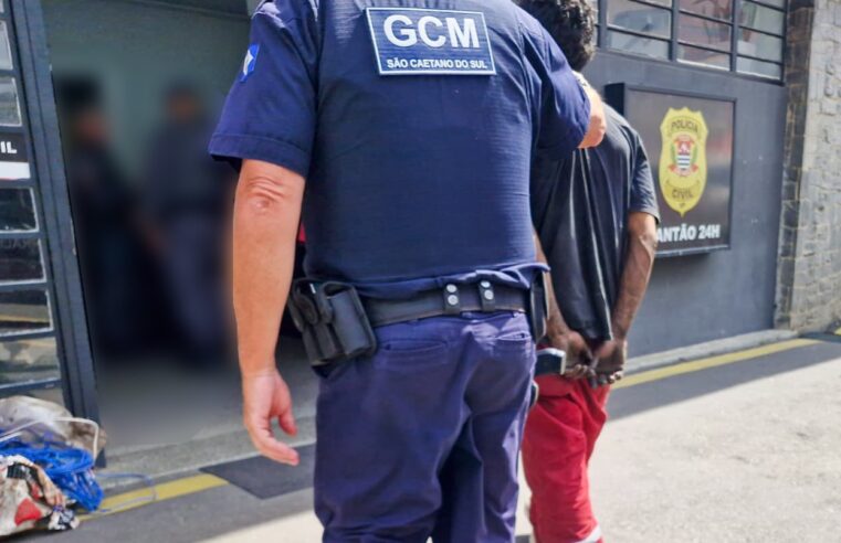 GCM DE SÃO CAETANO PRENDE HOMEM POR FURTO DE FIAÇÃO NO CENTRO