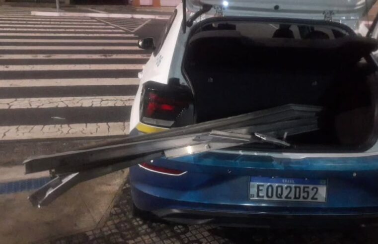 HOMEM É PRESO EM FLAGRANTE PELA GCM POR FURTAR ESQUADRIAS DE ALUMÍNIO DO ESTÁDIO DO BAETÃO