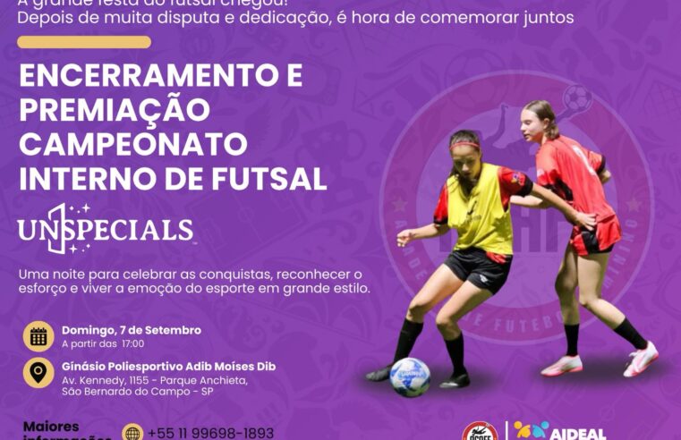 PROJETO DE FUTEBOL FEMININO REALIZA FINAIS NO GINÁSIO POLI COM PARCERIA INTERNACIONAL