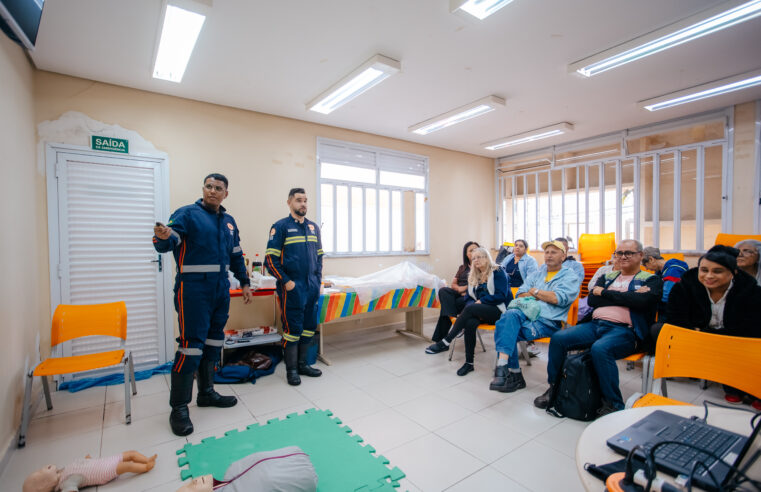 AGENTES DE SAÚDE DE SÃO BERNARDO REALIZAM FORMAÇÃO EM PRIMEIROS SOCORROS COM EQUIPE DO SAMU
