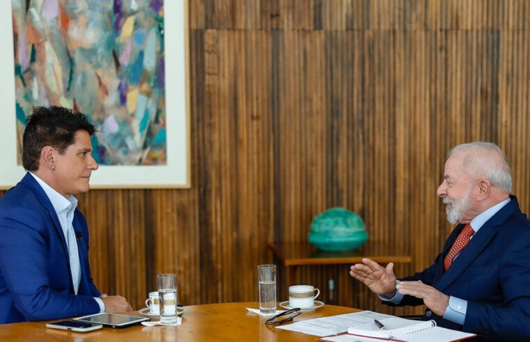 PRESIDENTE LUIZ INÁCIO LULA DA SILVA RECEBE CESAR FILHO E CONCEDE ENTREVISTA EXCLUSIVA AO SBT BRASIL