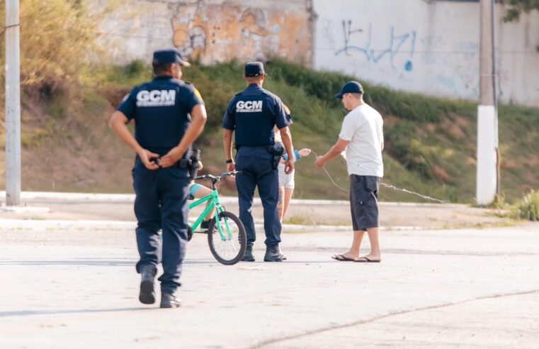 GCM DE SÃO BERNARDO APREENDE CARRETILHAS COM CEROL NO ENTORNO DO POLIESPORTIVO