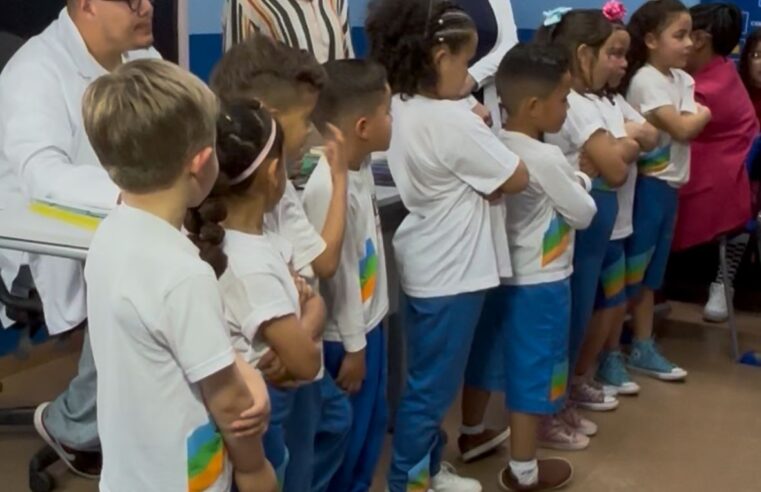 ALUNOS DE SÃO BERNARDO PARTICIPAM DE EPISÓDIO ESPECIAL DA ESCOLINHA DO HUMOR KIDS, DO SBT