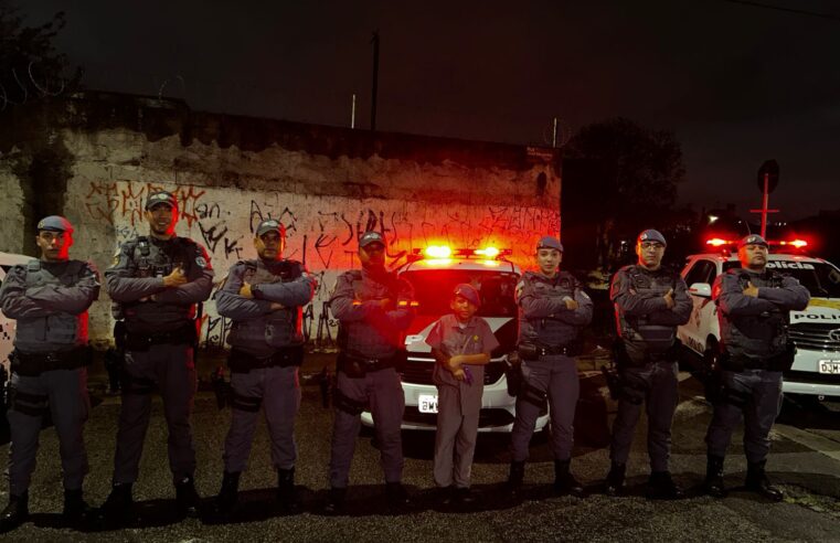 NO TABOÃO, MENINO QUE SONHA EM SER POLICIAL RECEBE A PM NO DIA DO SEU ANIVERSÁRIO