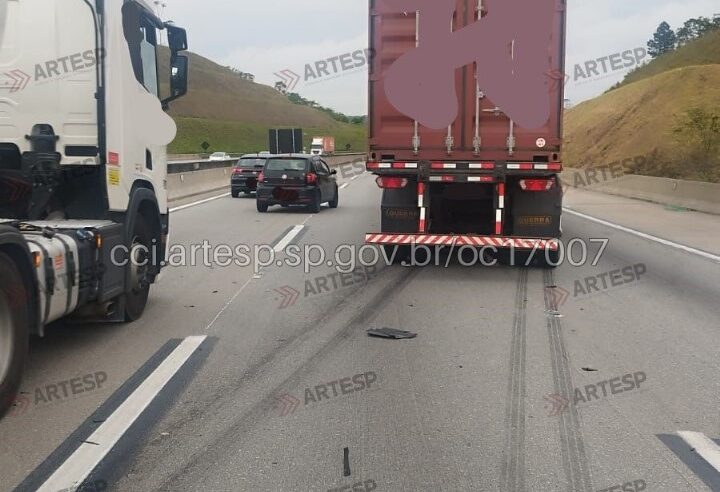 PNEU DE CARRETA ESTOURA NO RODOANEL EM SÃO BERNARDO E CAUSA CONGESTIONAMENTO NA MANHÃ DESTA SEGUNDA-FEIRA
