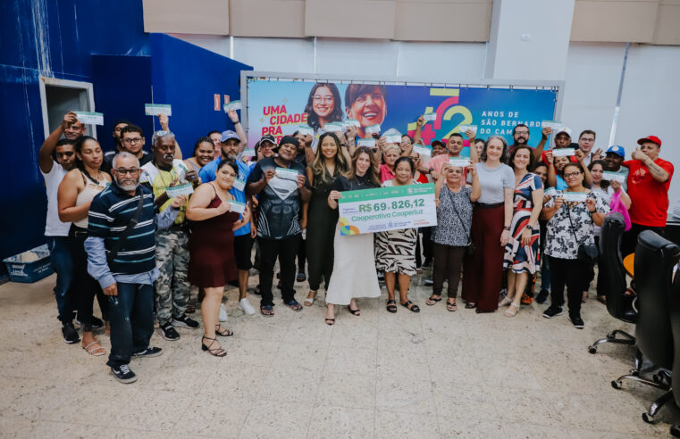 COOPERATIVAS DE SÃO BERNARDO SEPARAM 648 TONELADAS PARA RECICLAGEM, MAIOR VOLUME DE 2025