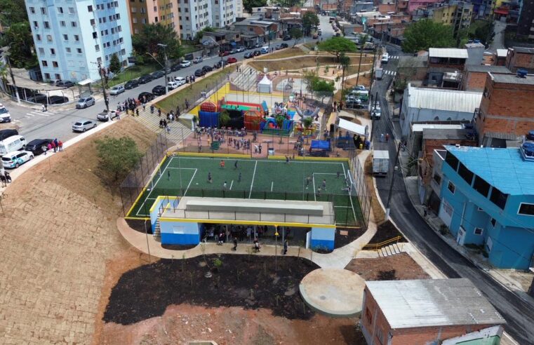 JARDIM SANTO ANDRÉ RECEBE DE VOLTA PRAÇA LAMARTINE TOTALMENTE REVITALIZADA
