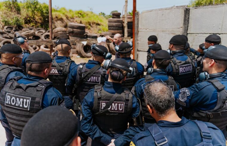 ROMU DE SÃO BERNARDO REALIZA TREINAMENTO PRÁTICO SOBRE MANUSEIO DE ARMAS E FUNDAMENTOS DE TIRO