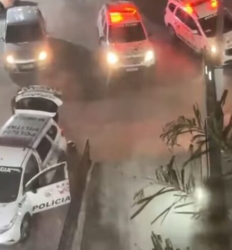 TENTATIVA DE ASSALTO NA DROGARIA SÃO PAULO DA PRAÇA GIOVANI BREDA TERMINA COM UM BALEADO E UM DETIDO