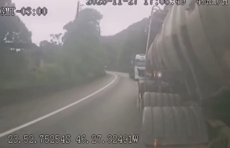 IMAGENS FORTES: CÂMERA REGISTRA MOMENTO EXATO DE GRAVE ACIDENTE NA ANCHIETA