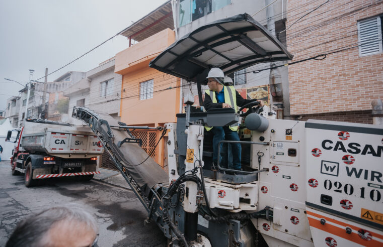 APÓS QUATRO DÉCADAS, RECAPEAMENTO ASFÁLTICO É REALIDADE NO JARDIM LIMPÃO, EM SÃO BERNARDO