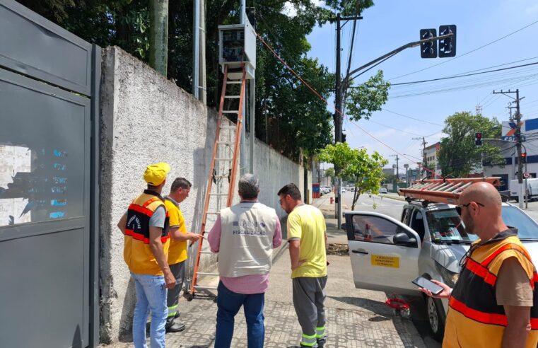 EM SÃO BERNARDO DO CAMPO, IPEM-SP VERIFICA RADAR NA AVENIDA ÁLVARO GUIMARÃES